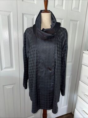 Mycra Pac Now Donatella Grey Reversible Raincoat Sz 2 M//L